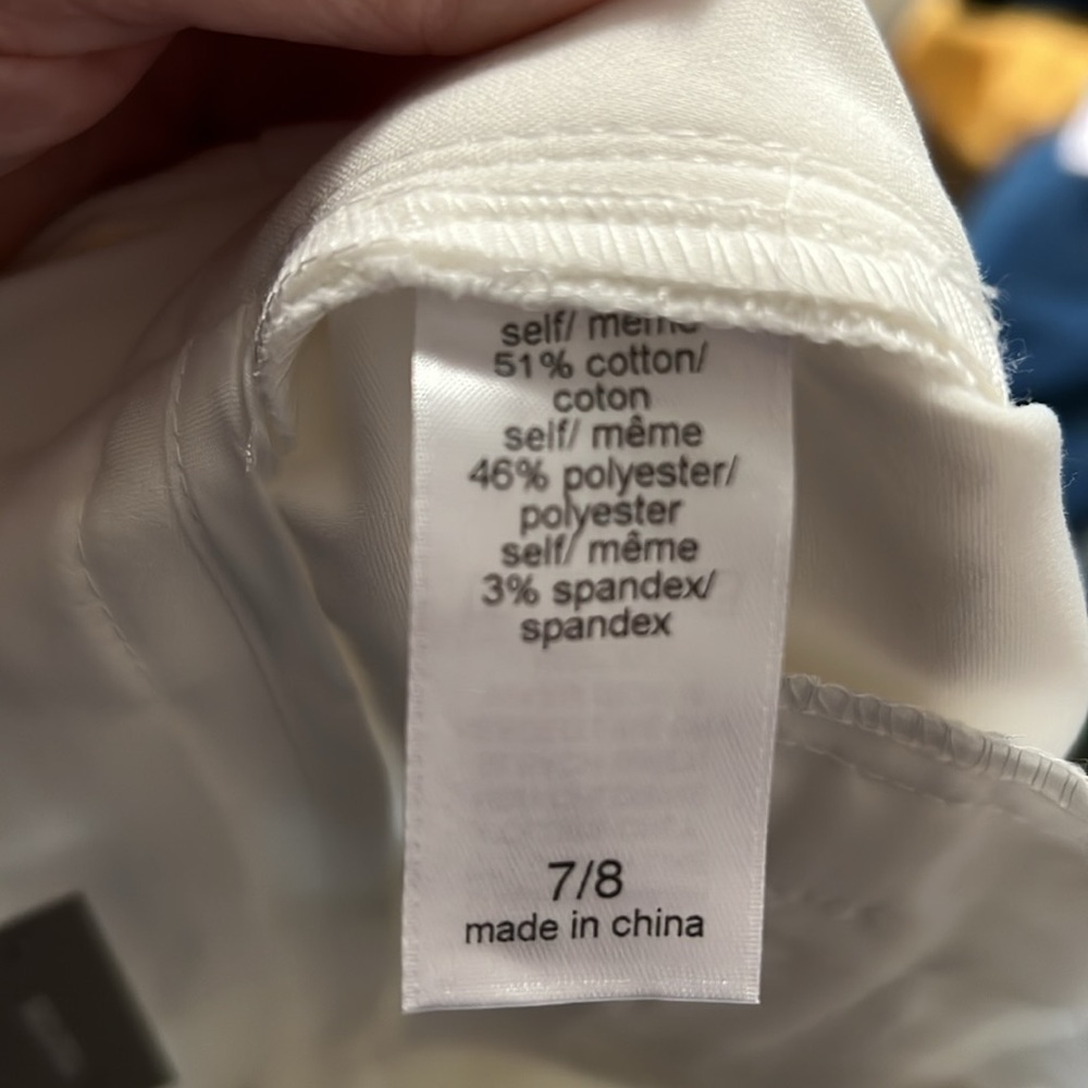 NWT new Maurice’s work dress shorts off white cream beige 7/8 - Picture 5 of 10